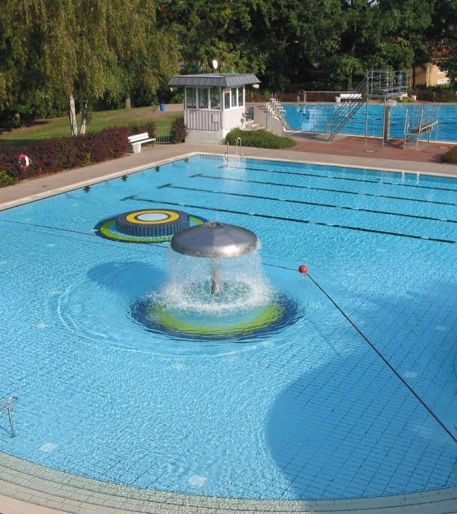 outdoor pool, swim, leisure time, to bathe